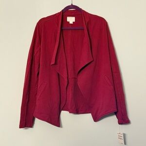 Caslon Waterfall Open Front Jacket Cardigan XL NWT